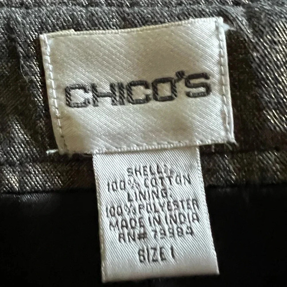 Chico”s Golden‎ Trinket Royalty Beaded Jacket Size Medium - Picture 10 of 11